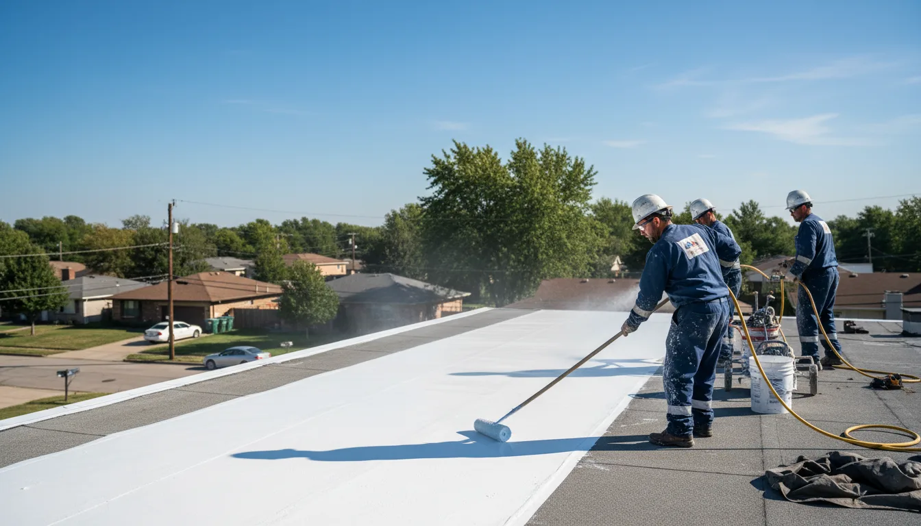 Commercial roof coating in Stacyville, IA near me